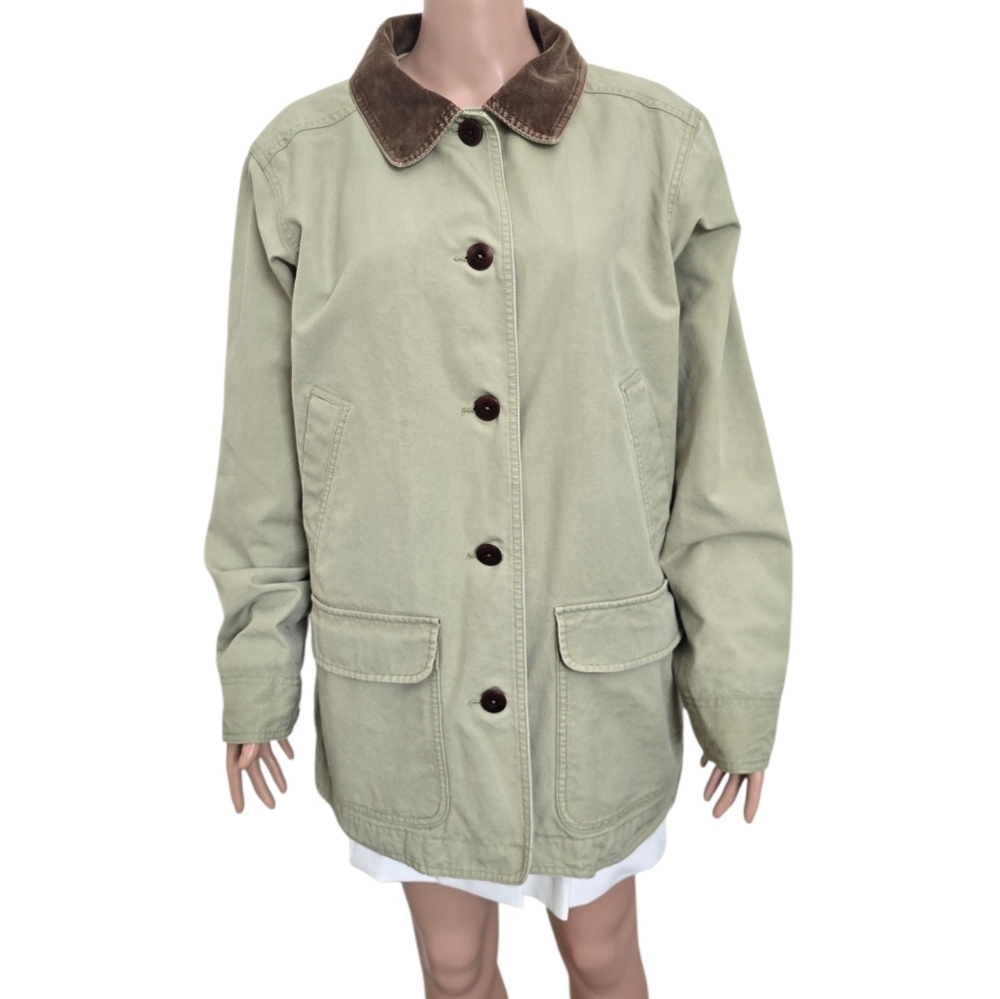 Vintage L.L.Bean Light Sage Barn/Hunting Jacket - Picture 12 of 16